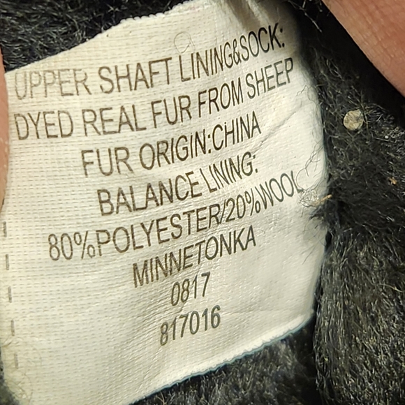 💗 Minnetonka Aztec Middleton Ankle Boots Size 6 Black - Picture 10 of 13